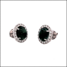 Load image into Gallery viewer, 14K White Gold 0.59 ct. tw. Sustainable Diamond Stud Earrings