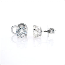 Load image into Gallery viewer, 14K White Gold 4.35 ct. tw. Sustainable Diamond Stud Earrings.
