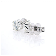 Load image into Gallery viewer, 14K White Gold 4.35 ct. tw. Sustainable Diamond Stud Earrings.
