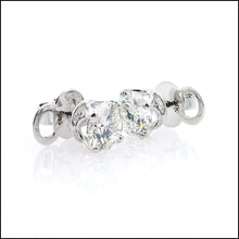 Load image into Gallery viewer, 14K White Gold 4.35 ct. tw. Sustainable Diamond Stud Earrings.
