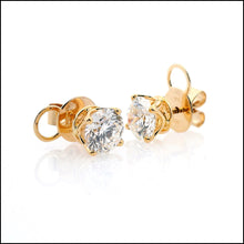 Load image into Gallery viewer, 14K Yellow Gold 3.15 ct. tw. Sustainable Diamond Stud Earrings.
