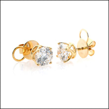 Load image into Gallery viewer, 14K Yellow Gold 3.04 ct. tw. Sustainable Diamond Stud Earrings.
