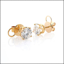 Load image into Gallery viewer, 14K Yellow Gold 3.11 ct. tw. Sustainable Diamond Stud Earrings.
