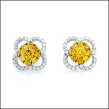 Load image into Gallery viewer, 14K White Gold 2.17 ct. tw. Sustainable Diamond Stud Earring.
