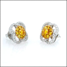 Load image into Gallery viewer, 14K White Gold 2.17 ct. tw. Sustainable Diamond Stud Earring.
