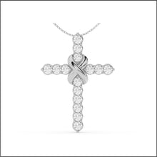 Load image into Gallery viewer, 14K White Gold 0.25 ct. tw. Sustainable Diamond Pendant Necklace
