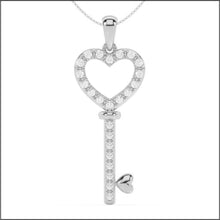 Load image into Gallery viewer, 14K White Gold 0.25 ct. tw. Sustainable Diamond Pendant Necklace
