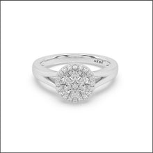 Load image into Gallery viewer, 14K White Gold 0.5 ct. tw. Sustainable Diamond Cluster Ring
