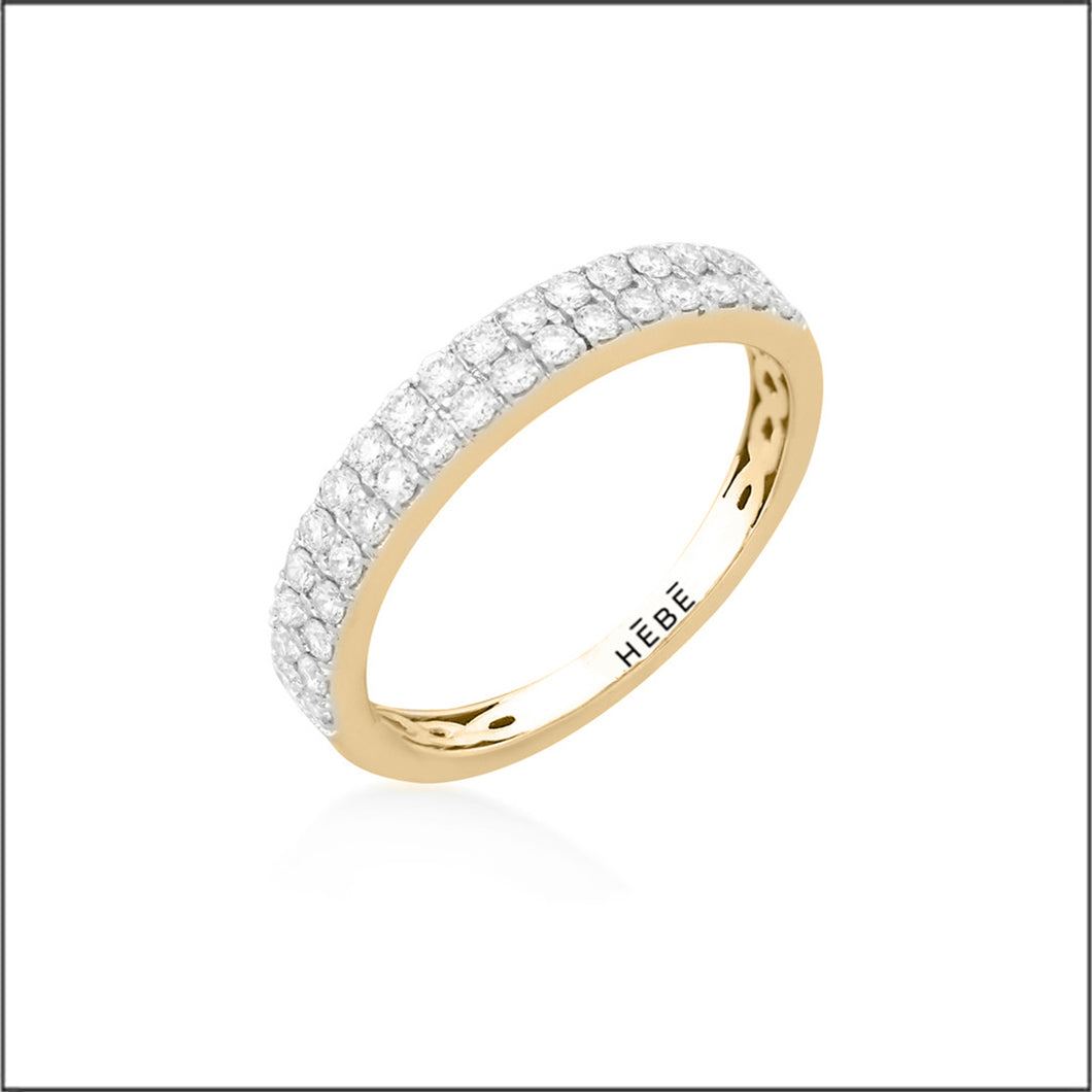14K Yellow Gold 0.5 ct. tw. Sustainable Diamond Eternity Ring