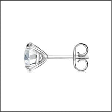 Load image into Gallery viewer, 14K White Gold 2 ct. tw. Sustainable Diamond Solitaire Stud Earrings [PRE-ORDER]
